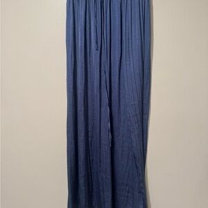 Elegant Blue Maxi Skirt